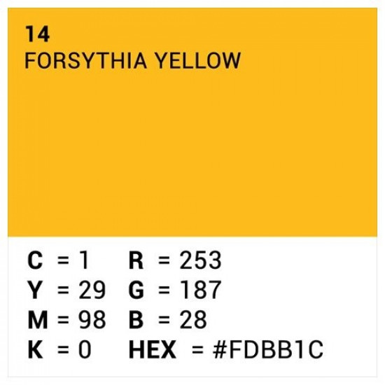 Background Paper Rolls 2.72x11m Forsythia Yellow