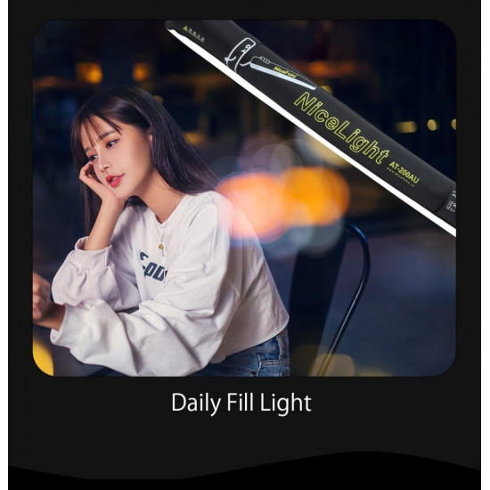 NiceFoto AT-200AU 20W Portable Air Tube Bi-Color LED Light