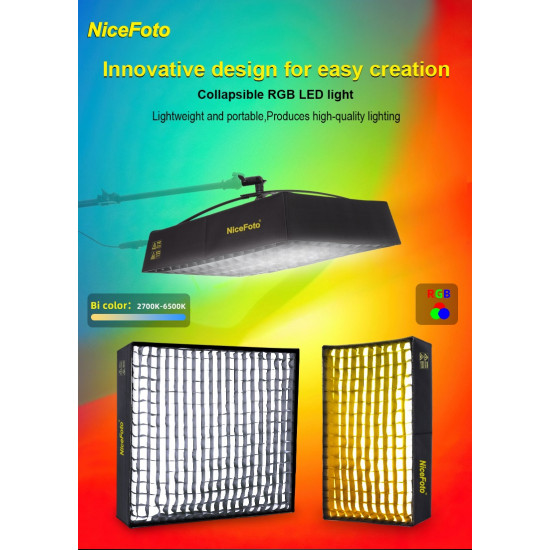 NiceFoto VB-2000C RGB Folding Fabric LED Light