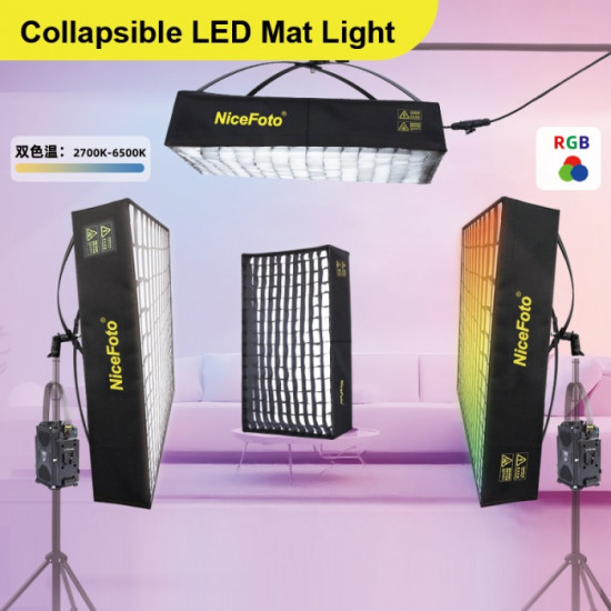 NiceFoto VB-2000C RGB Folding Fabric LED Light