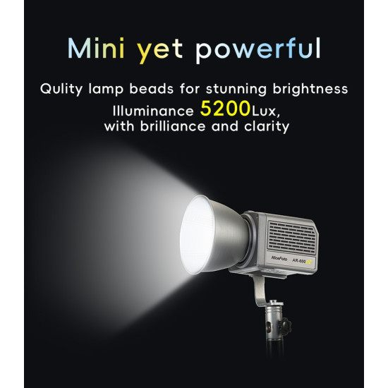 NiceFoto AR-600A Bi-Color Mini Portable LED Video Light Photography Fill Light