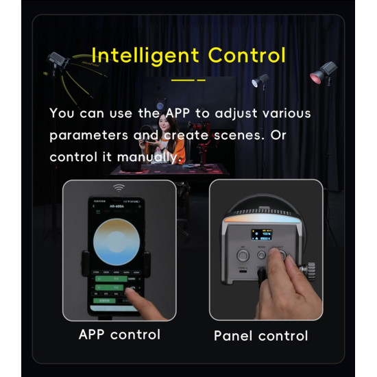 NiceFoto AR-600A Bi-Color Mini Portable LED Video Light Photography Fill Light