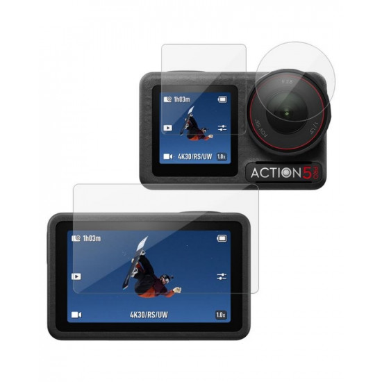 Tempered Glass LCD Screen Protector for DJI Osmo Action 5 Pro