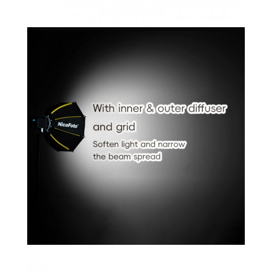 NiceFoto mini-Φ50g Quick Release Mini Bowens Mount Softbox 50cm