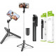 Selfie Stick R1-L with Tripod Stand 67 Inch Long with 7 Section Stable Base Bluetooth Remote