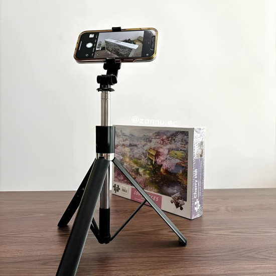 Selfie Stick R1-L with Tripod Stand 67 Inch Long with 7 Section Stable Base Bluetooth Remote