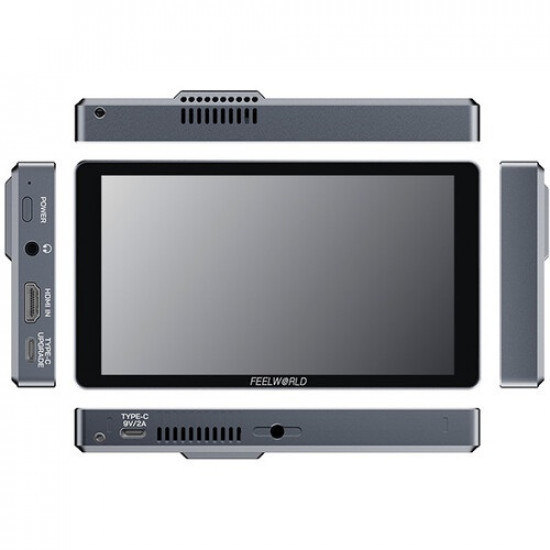 FeelWorld P6XL 6" 1200nit On-Camera Field Monitor with Built-In Battery