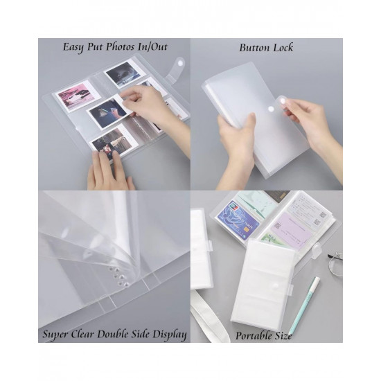 Instax Mini Film Transparent Photo Book Album 300 Pockets for Fujifilm Instax Film 7/8/9/10/11/12/Evo