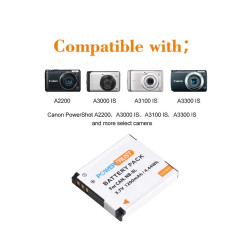 NB-8L Battery for Canon PowerShot A2200 PowerShot A3000 IS A3100 IS A3150 IS A3200 IS PowerShot A3300 IS Camera