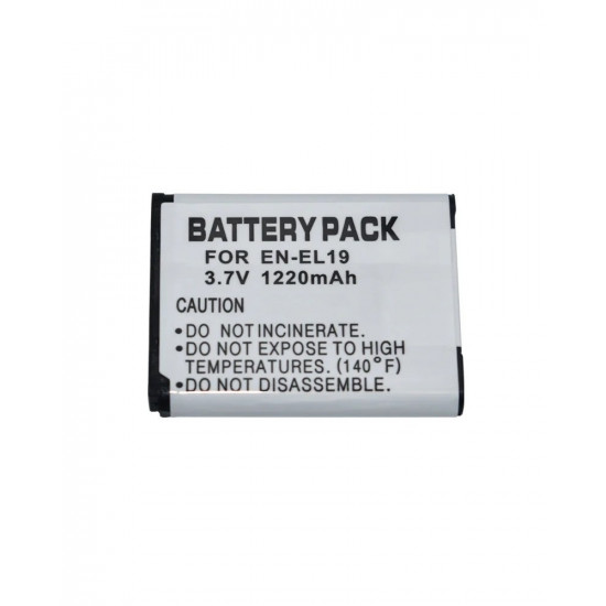 Camera Battery 1200 mAh for EN-EL19 for Nikon Coolpix S32 S33 S100 S2500 S2750 S3100 S3200 S3300 S3400 S3500 Camera Battery 1200 mAh for EN-EL19 for Nikon Coolpix S32 S33 S100 S2500 S2750 S3100 S3200 S3300 S3400 S3500
