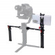 Stabilizer Dual Handle Grip Extension Arm Adjustable Light Monitor Bracket Stand For RS2/RSC2/RS3 Mini/RS3/RS4 Pro