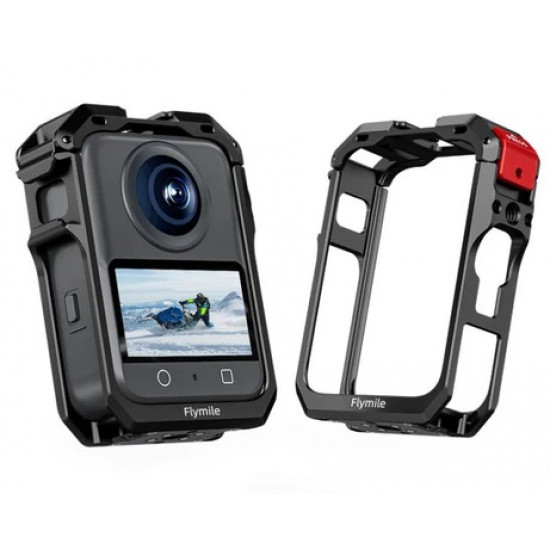 Metal Protective Cage for DJI Osmo 360 Camera with Dual Cold Shoe Mount