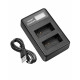 NB-10L Battery Charger LCD Smart USB Dual Channel Charger