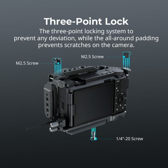 SmallRig HawkLock Quick Release Cage Kit for Sony ZV-E10 II SmallRig HawkLock Quick Release Cage Kit for Sony ZV-E10 II