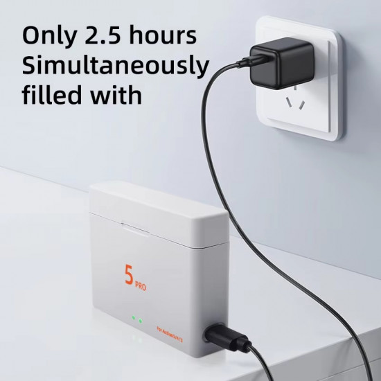 Battery Charger for DJI Osmo 360/ Action 5Pro/4/3 Battery Charger for DJI Osmo 360/ Action 5Pro/4/3