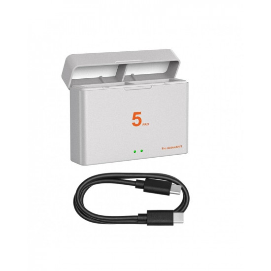 Battery Charger for DJI Osmo 360/ Action 5Pro/4/3 Battery Charger for DJI Osmo 360/ Action 5Pro/4/3