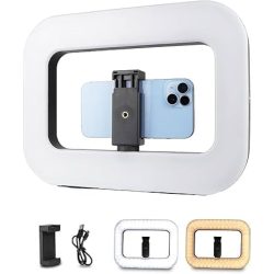 YM-200 Rechargeable 20W Selfie Portable Ring Light Phone Adjustable Fill Ring Light