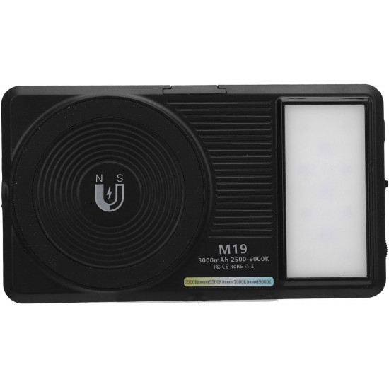 M19 Magnetic Double-Sided LED Video Light – Dimmable 2500K-9000K Fill Light M19 Magnetic Double-Sided LED Video Light – Dimmable 2500K-9000K Fill Light