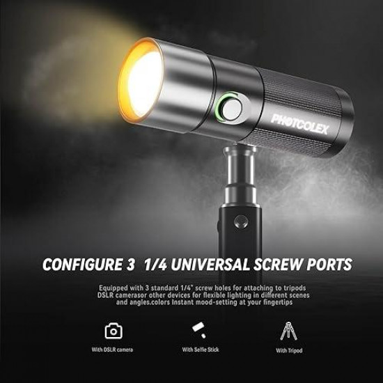 PHOTOOLEX x AMBITFUL 10W Flash Light Photography Spotlight Four Colors PHOTOOLEX x AMBITFUL 10W Flash Light Photography Spotlight Four Colors