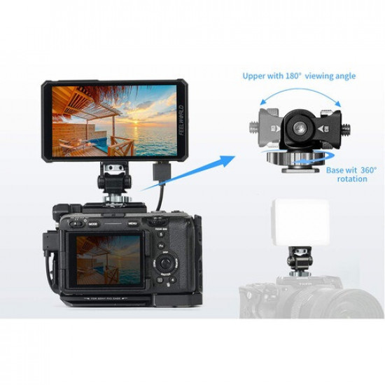 FeelWorld PS6 5.5" OLED Vertical Horizontal On-Camera Monitor