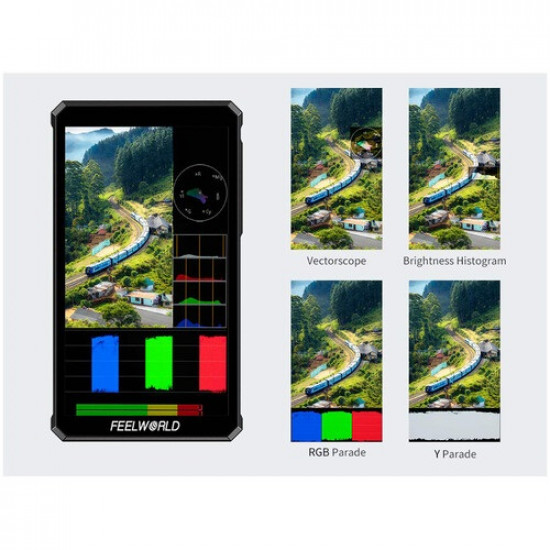 FeelWorld PS6 5.5" OLED Vertical Horizontal On-Camera Monitor
