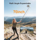 TELESIN 70" Phone Tripod Stand Gravity-Activated Auto-Open Selfie Stick TELESIN 70" Phone Tripod Stand Gravity-Activated Auto-Open Selfie Stick