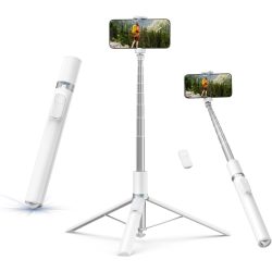 TELESIN 70" Phone Tripod Stand Gravity-Activated Auto-Open Selfie Stick