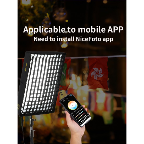 NiceFoto FB-1000A 100W Bi-Color Folding Fabric LED Light