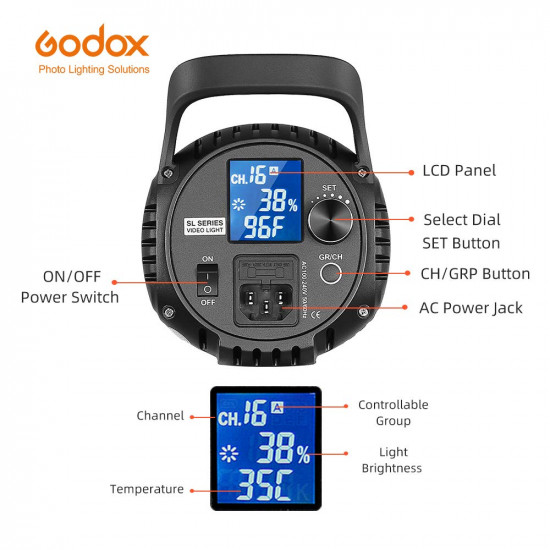 Godox SL-60Y Yellow Version LED Video Light Godox SL-60Y Yellow Version LED Video Light