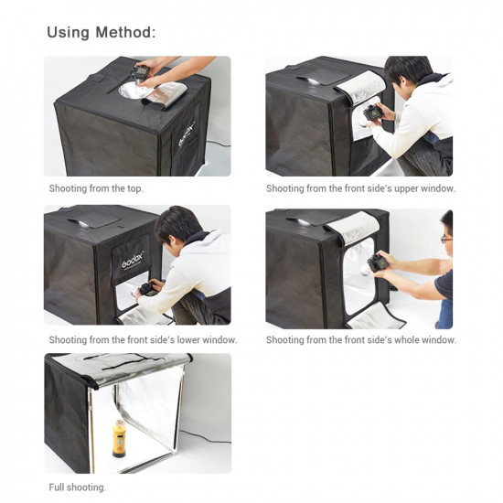 GODOX Photo Studio LED MiNi photography light box Tent LSD-40th 2 LED Light Bars Photography Background GODOX Photo Studio LED MiNi photography light box Tent LSD-40th 2 LED Light Bars Photography Background