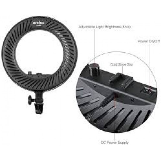  Godox LR180 LED Ring Light Black
