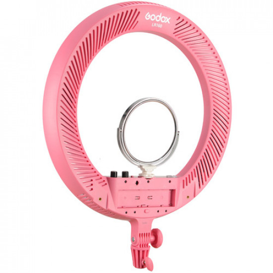 Godox LR160 Pink Led Ring Light with Make Up Mirror Bi-color 3300-8000K 18W Video Selfie Makeup Fill Lighting Live Shooting Godox LR160 Pink Led Ring Light with Make Up Mirror Bi-color 3300-8000K 18W Video Selfie Makeup Fill Lighting Live Shooting
