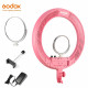 Godox LR160 Pink Led Ring Light with Make Up Mirror Bi-color 3300-8000K 18W Video Selfie Makeup Fill Lighting Live Shooting Godox LR160 Pink Led Ring Light with Make Up Mirror Bi-color 3300-8000K 18W Video Selfie Makeup Fill Lighting Live Shooting