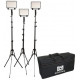 Nanguang LED CN-5400 PRO Kit With Light Stand 3 X LED Light