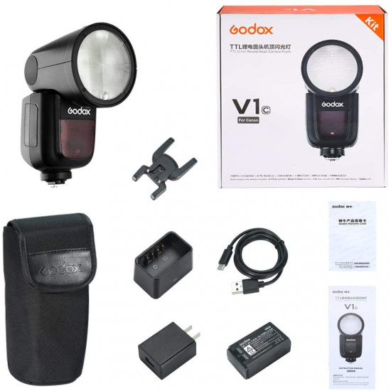 Godox V1-C Round Head Speedlight Flash for Canon Godox V1-C Round Head Speedlight Flash for Canon