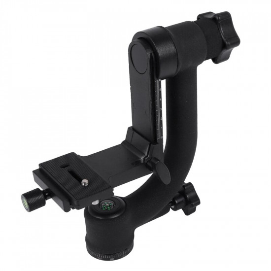 Bk-45 Panoramic 360 Degree Vertical Pro Gimbal Tripod Head For Dslr Camera Telephoto Lens Quick Release Plate