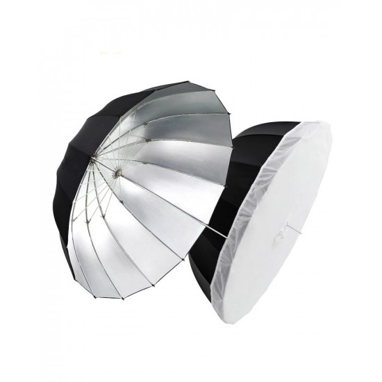 Godox silver Parabolic Umbrella 130CM (51") UB-130W With Diffuser