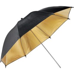 UB-003 Photo  Studio Reflector Umbrella(101cm Black/Gold)