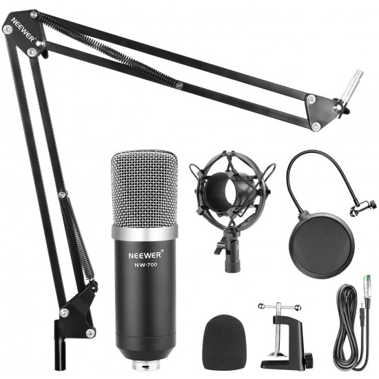 Neewer NW-700 Studio Broadcasting Recording Condenser Microphone Neewer NW-700 Studio Broadcasting Recording Condenser Microphone