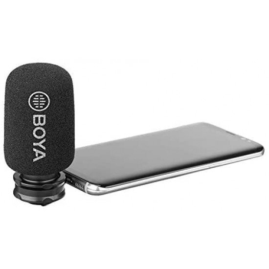 BOYA BY-DM100 Digital Stereo Cardioid Condenser Microphone Superb-Sound for Android USB Type-C Devices Recording BOYA BY-DM100 Digital Stereo Cardioid Condenser Microphone Superb-Sound for Android USB Type-C Devices Recording