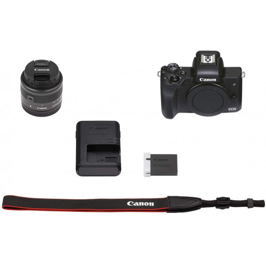 Canon EOS M50 Mark II EF-M 15-45mm IS STM Kit Black Canon EOS M50 Mark II EF-M 15-45mm IS STM Kit Black