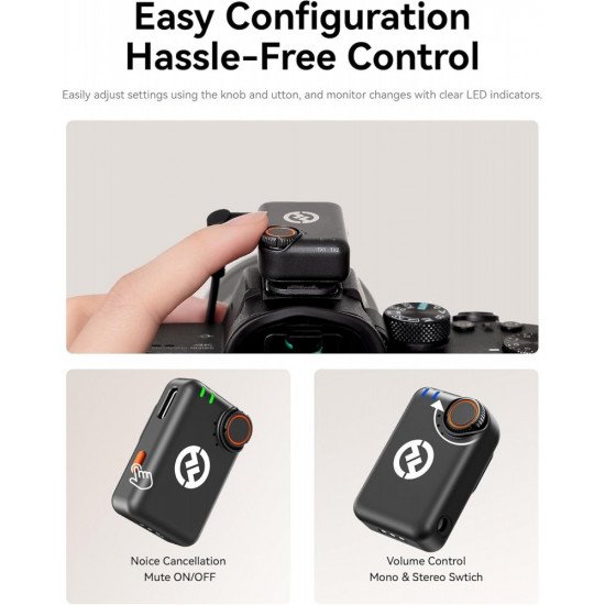 Hollyland LARK M2S Ultimate Combo 2-Person Wireless Microphone System Hollyland LARK M2S Ultimate Combo 2-Person Wireless Microphone System