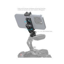 SmallRig Metal Phone Holder with Cold Shoe Mount SmallRig Metal Phone Holder with Cold Shoe Mount