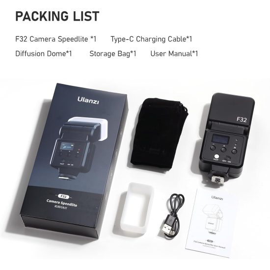 Ulanzi F32 L060GBB2 Compact Camera Flash Speedlite