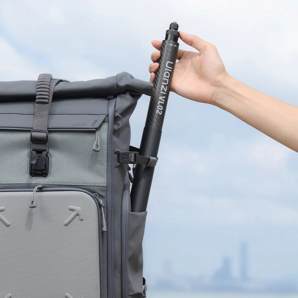 Ulanzi VL02 2.7M Carbon Fiber Selfie Stick Invisible Pole for GoPro Insta360 DJI Osmo Action Camera