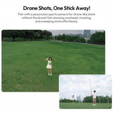 Ulanzi VL02 2.7M Carbon Fiber Selfie Stick Invisible Pole for GoPro Insta360 DJI Osmo Action Camera