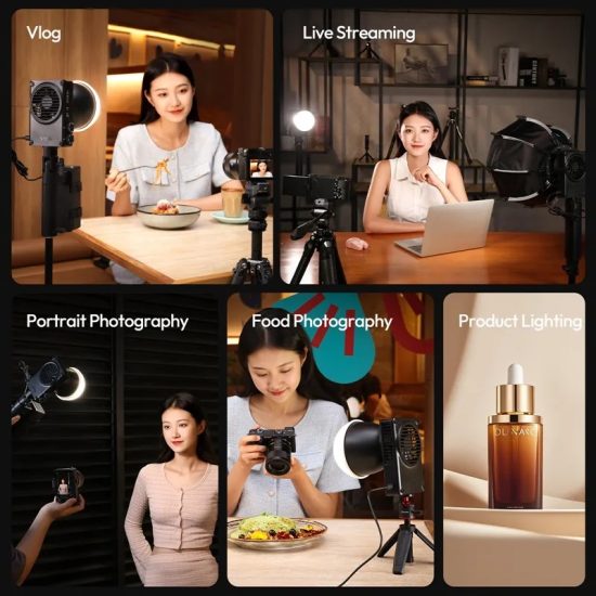 Ulanzi ML100Bi 100W Bi Color COB Video Light with Built-In Battery Ulanzi ML100Bi 100W Bi Color COB Video Light with Built-In Battery