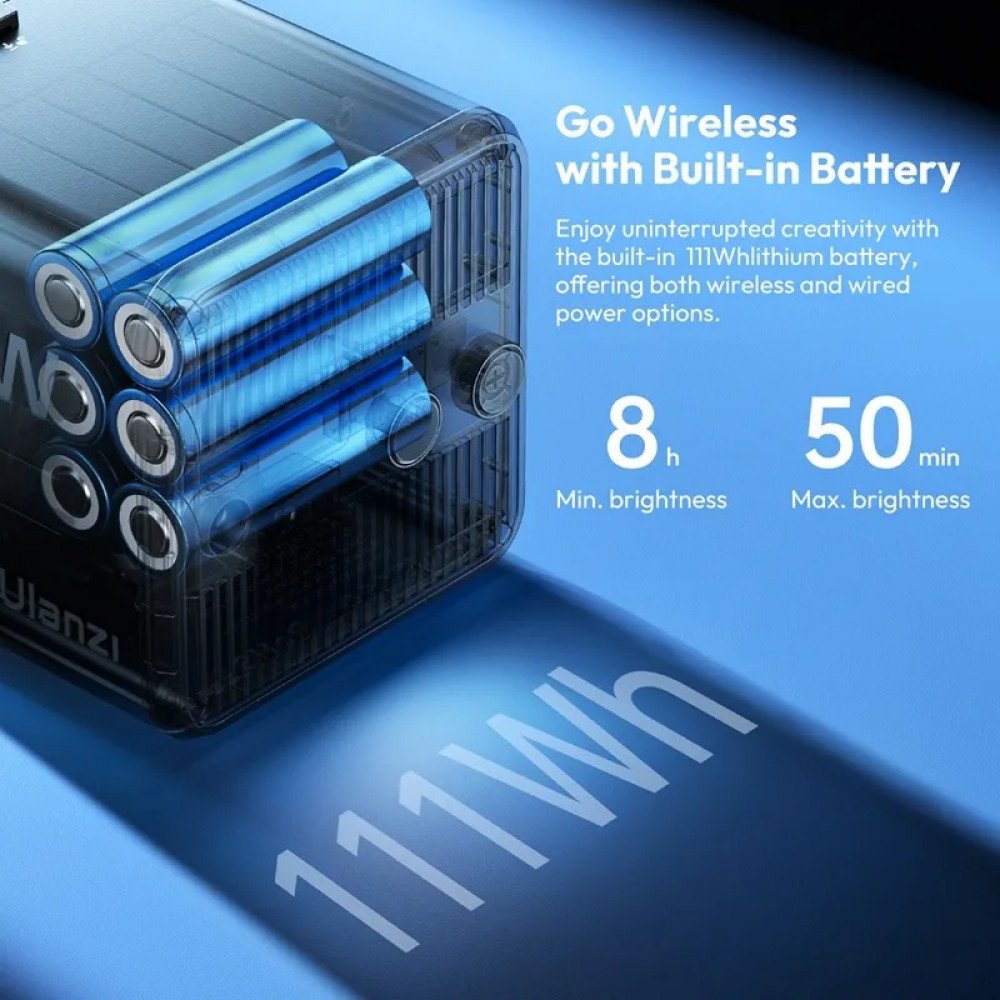 Ulanzi ML100Bi 100W Bi Color COB Video Light with Built-In Battery