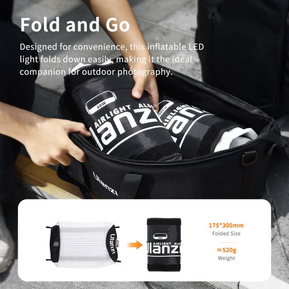 Ulanzi AL60 60W Inflatable Bi-Color LED Air Tube Light