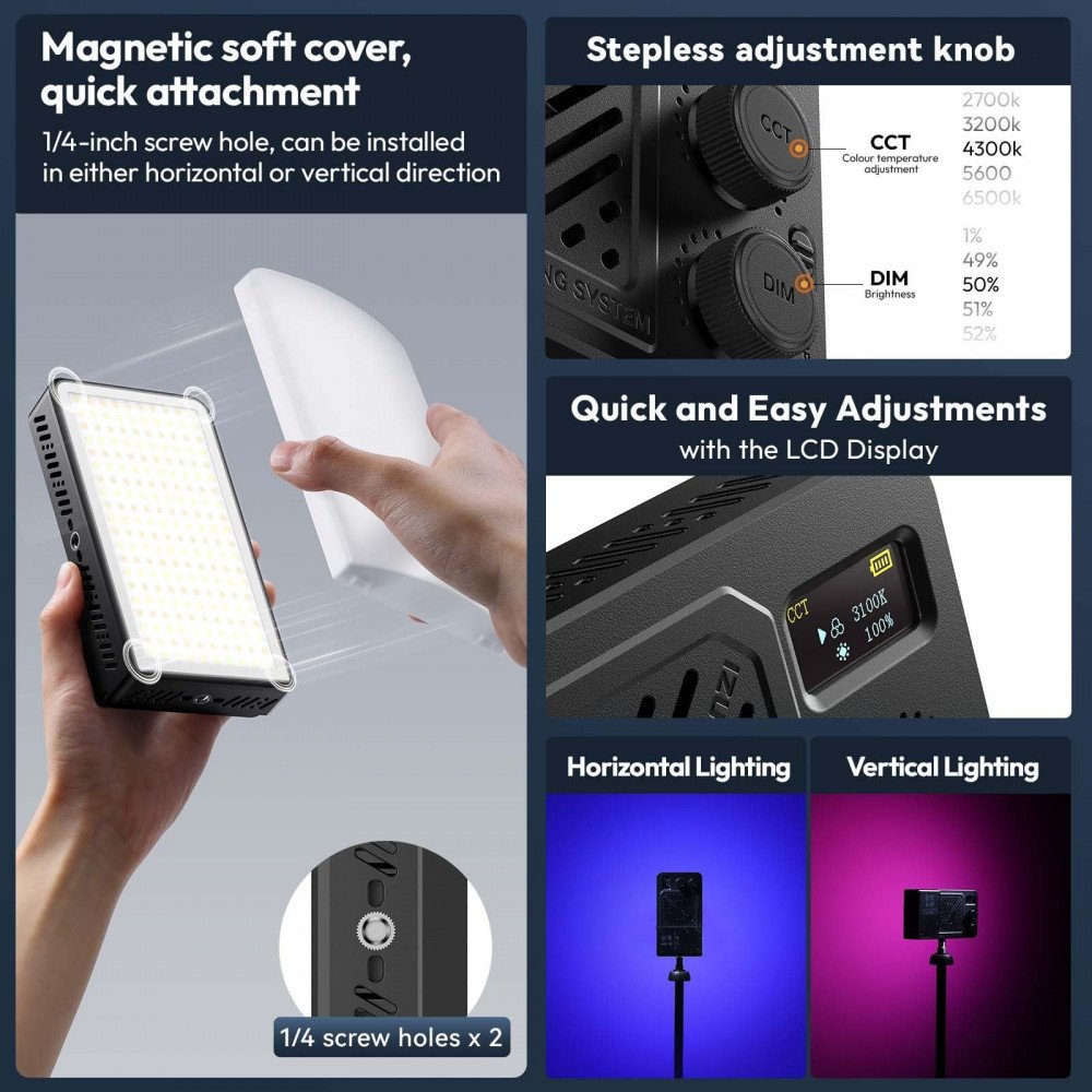 Ulanzi LM-P40RGB 40W RGB Portable Video Light